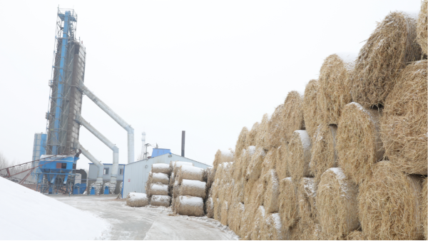 煤炭?jī)r(jià)格高，烘糧利潤(rùn)低，吉林大安市500噸糧食烘干塔改用秸稈大包直燃鍋爐，每天省3萬(wàn)